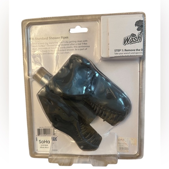 Wash 'n Roar Dinosaur Showerhead - Black NIB - Picture 5 of 5